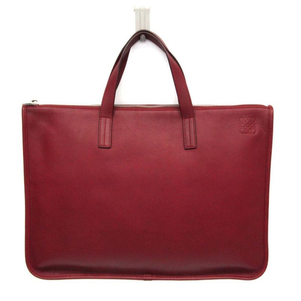 Loewe Toledo Leather Red Leather Briefcase Bag